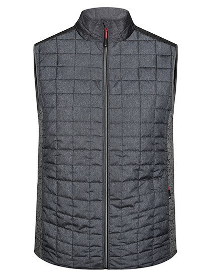 James&Nicholson - Men´s Knitted Hybrid Vest