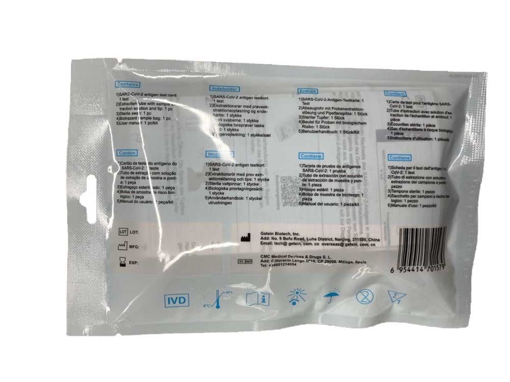 1er Pack SARS-CoV-2 - Antigen-Rapid-Schnelltest BfARM gelistet CE Test