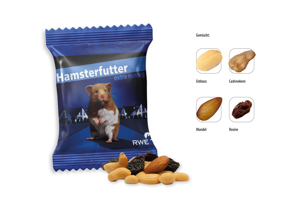 Studentenfutter Werbetüte 20 g  ,  Inhalt:  Studentenfutter