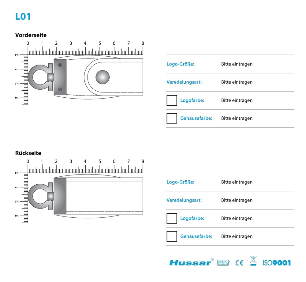 USB-Stick L01 USB 2.0 Flash Disk   1 GB WeißUSB 2.0 Flash Disk 1 GB