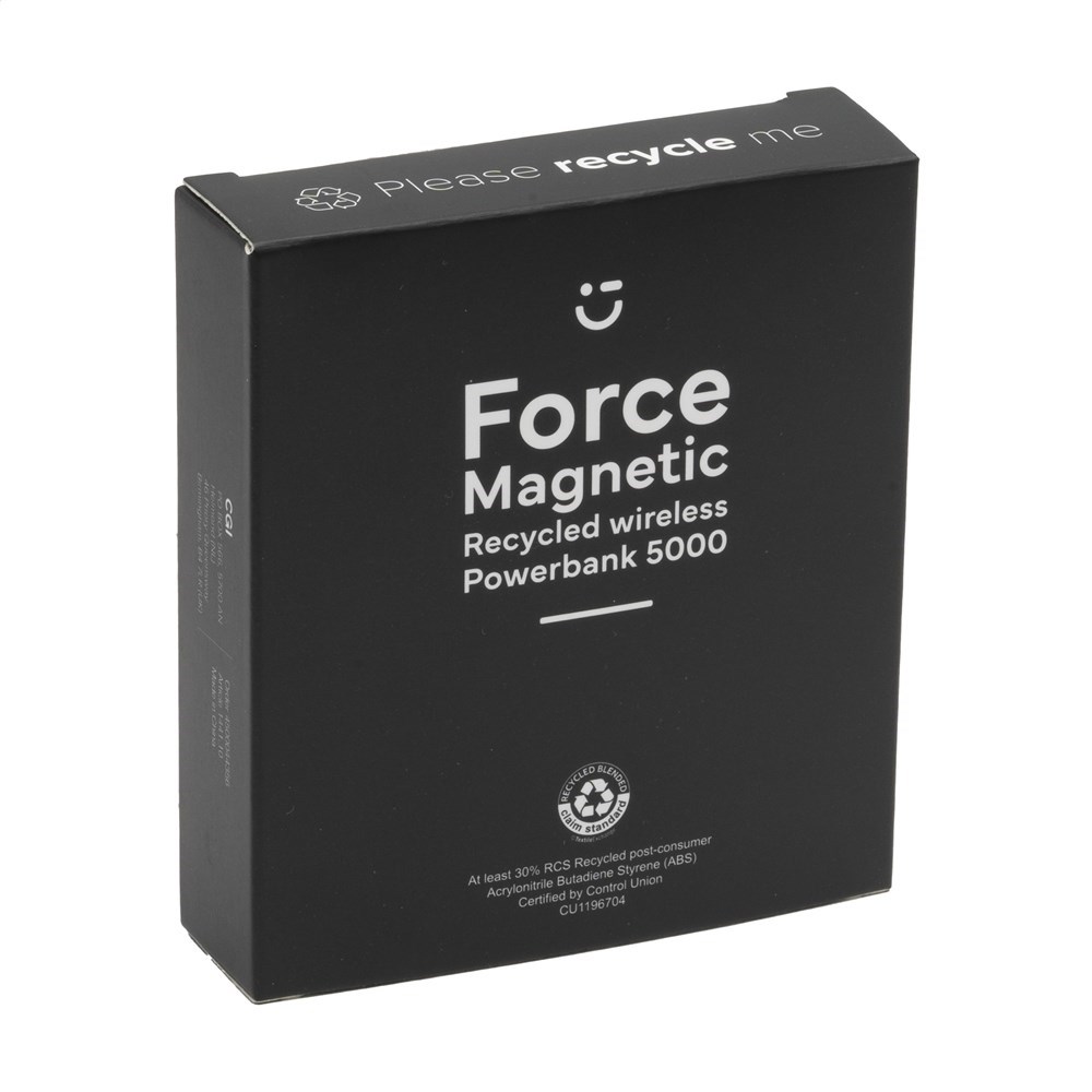 Force Magnetic RCS Recycled Wireless Powerbank 5000