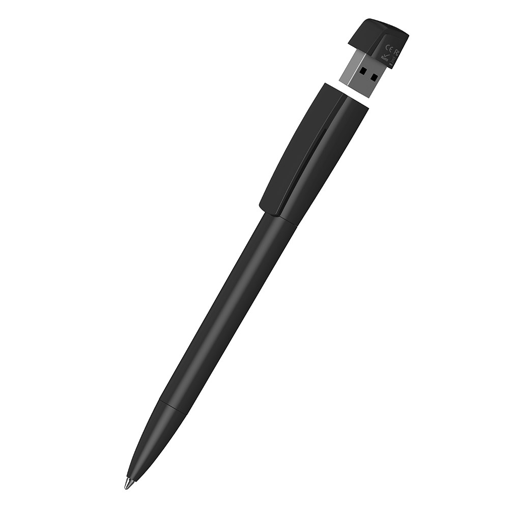 Klio-Eterna - Turnus high gloss USB 2.0 - Drehkugelschreiber mit integriertem USB-Stickschwarz