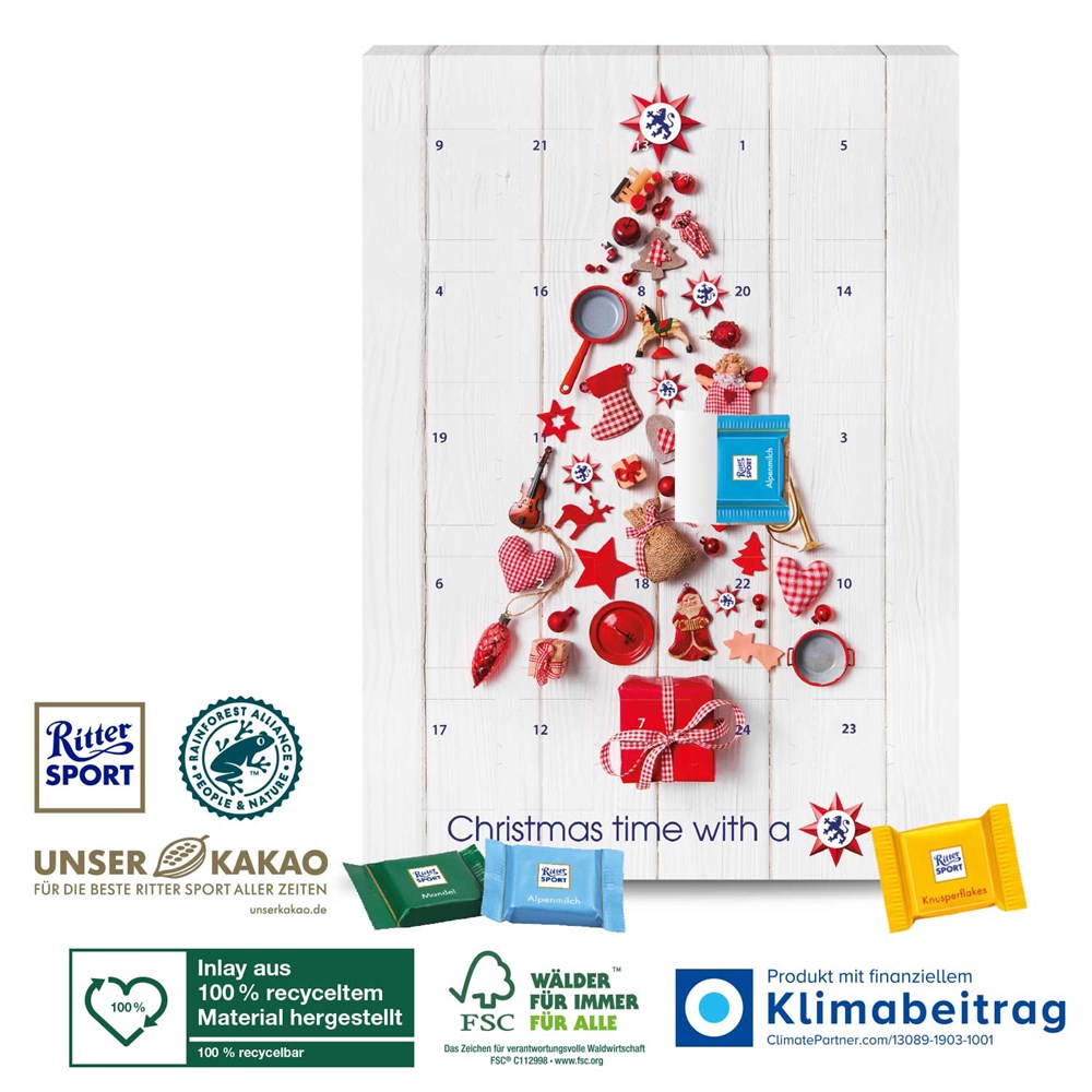 Wand-Adventskalender „Ritter SPORT“