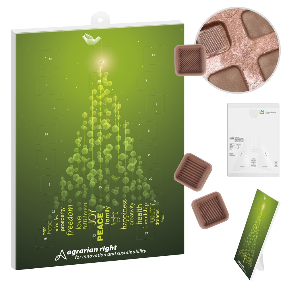 reinpapier® Schoko-Adventskalender