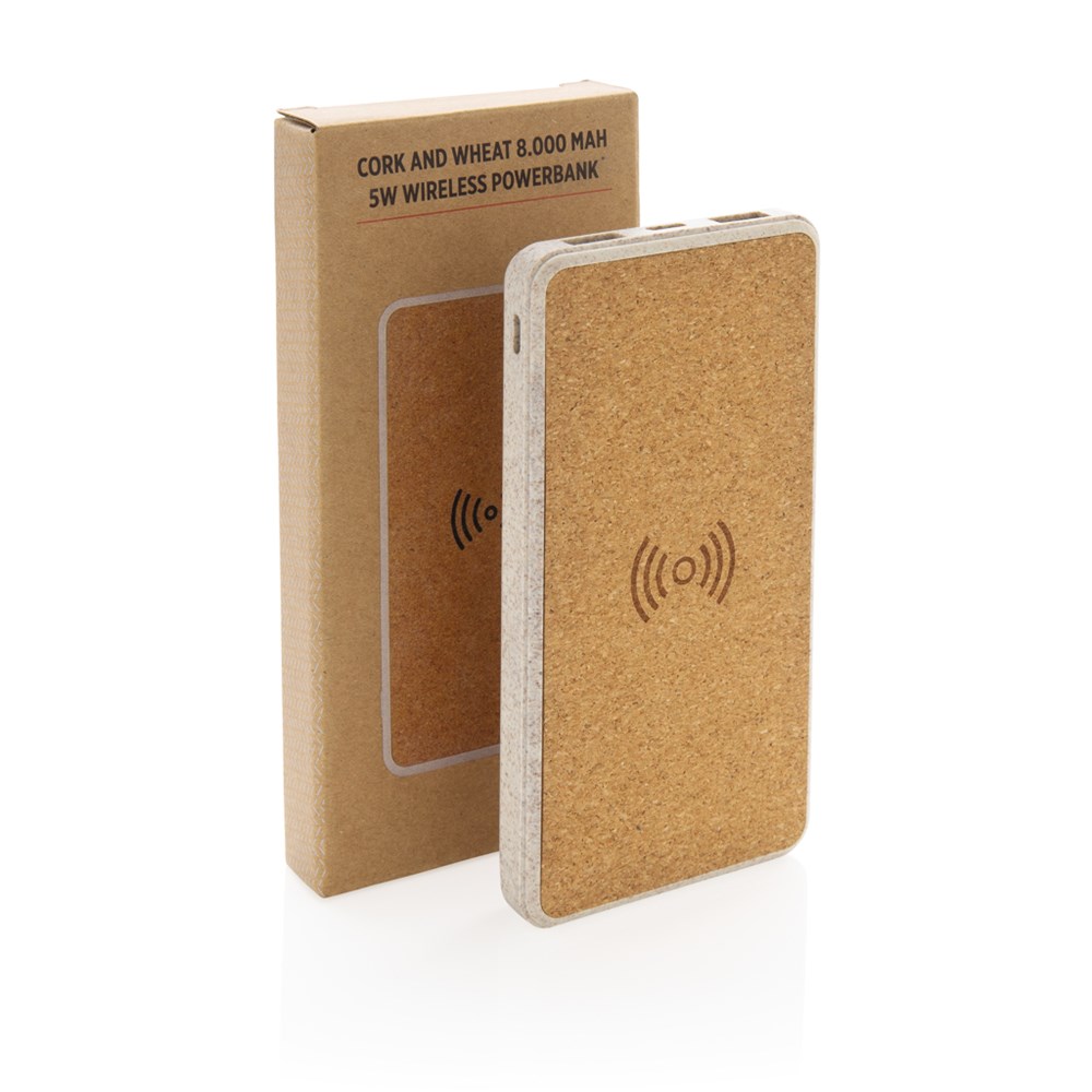 Kork und Weizen 8.000 mAh Wireless Powerbank