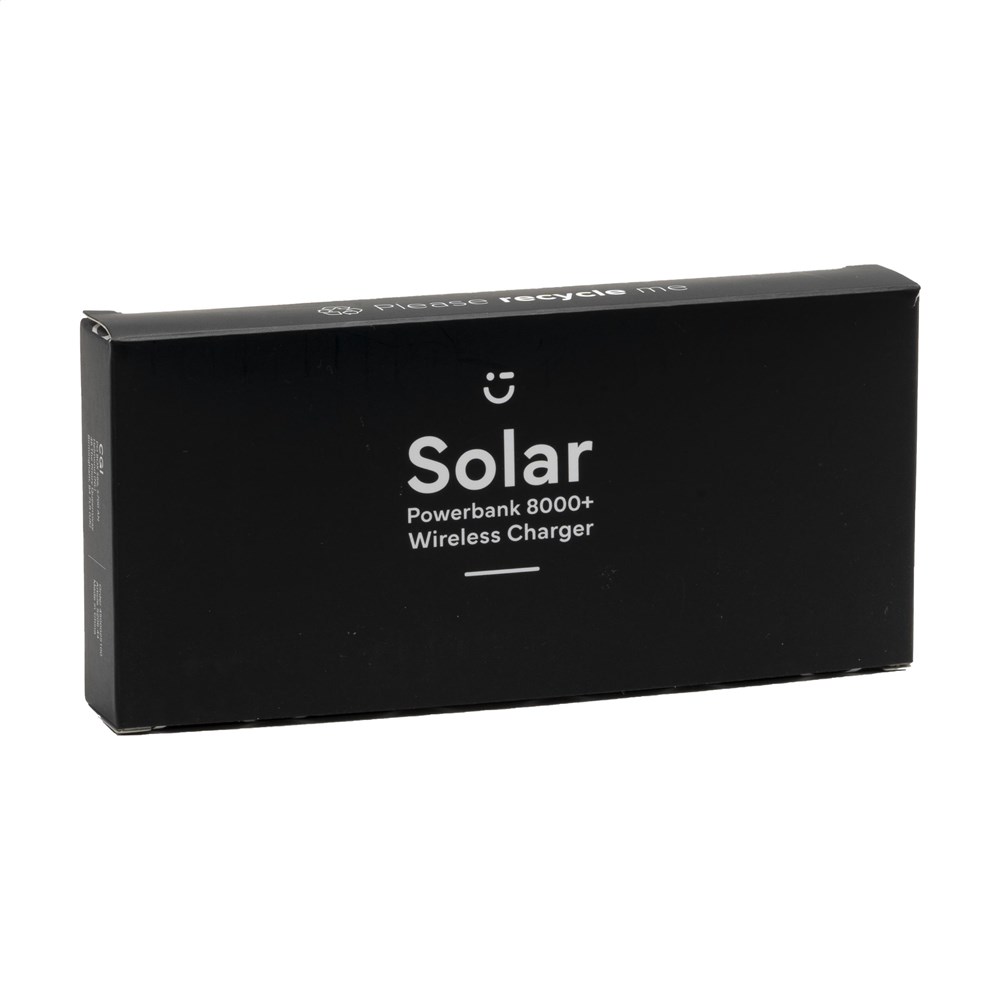 Solar Powerbank 8000+ Wireless Charger Ladegerät