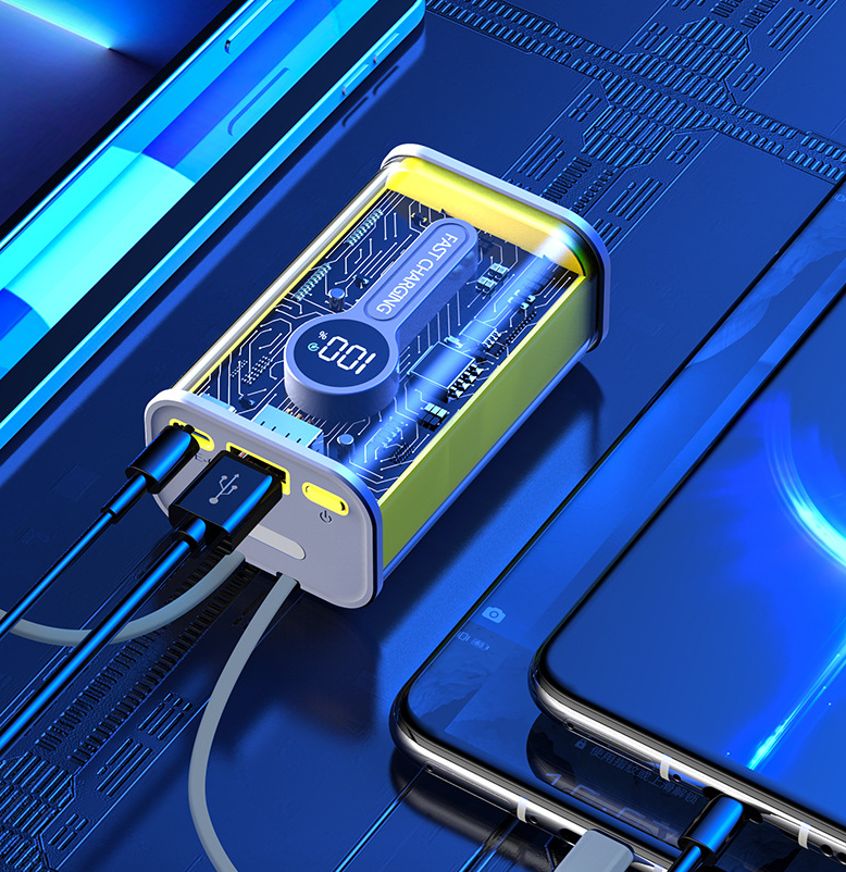 Powerbank CrystalCell Compact-Grau