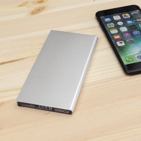 Powerbank Solar Leo-Silber-8000 mAh