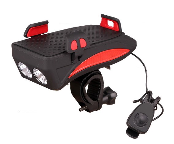 Powerbank mit LED-Licht "Power Bike Holder" rot