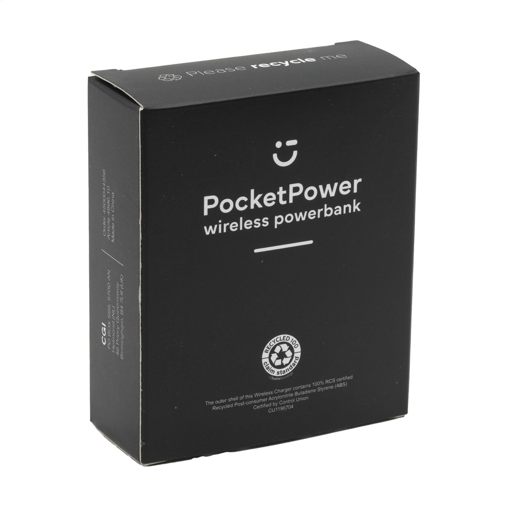 PocketPower 10000 Wireless Powerbank kabellos laden