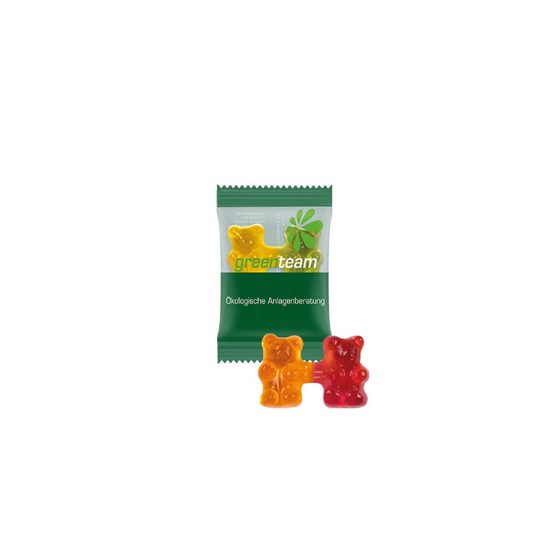 Trolli Team Gummibärchen Premium, Folie kompostierbaren transparent