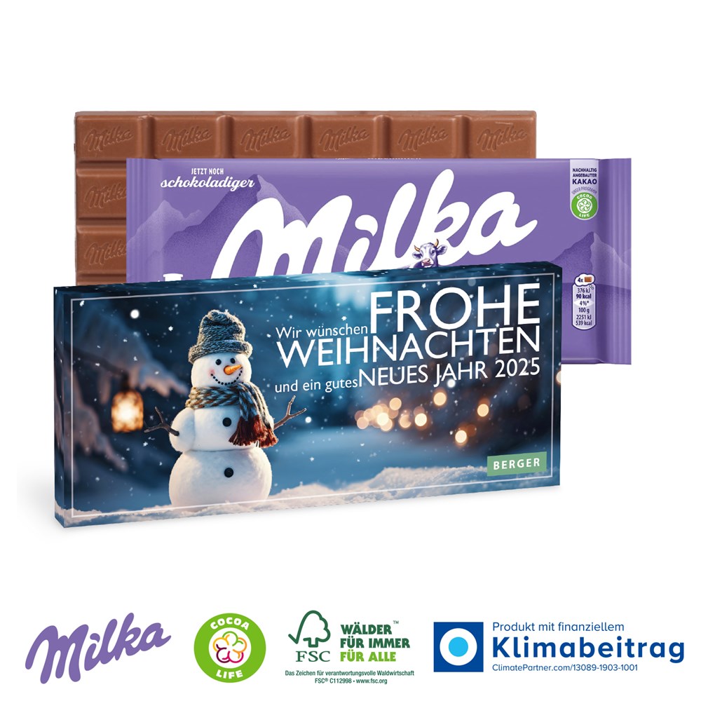 Schokolade von Milka, 100 g